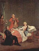 Pietro Longhi Die Morgenschokolade painting